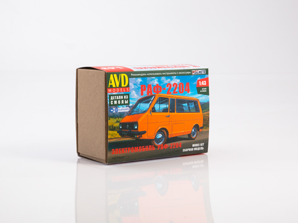 1527AVD RAF-2204 electric car, model kit