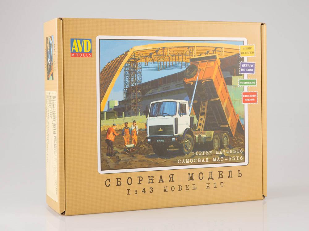 MAZ-5516 dumper truck, model kit