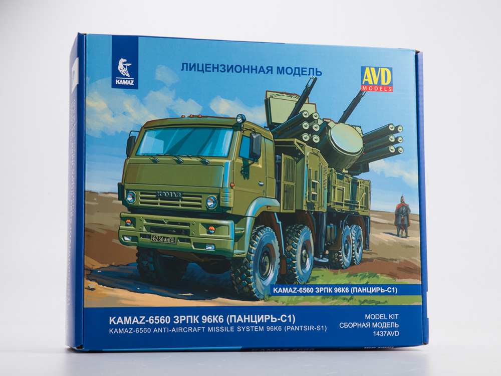 1437AVD Pantsir-S1 / SA-22 Greyhound missel system on KAMAZ-6560, model kit