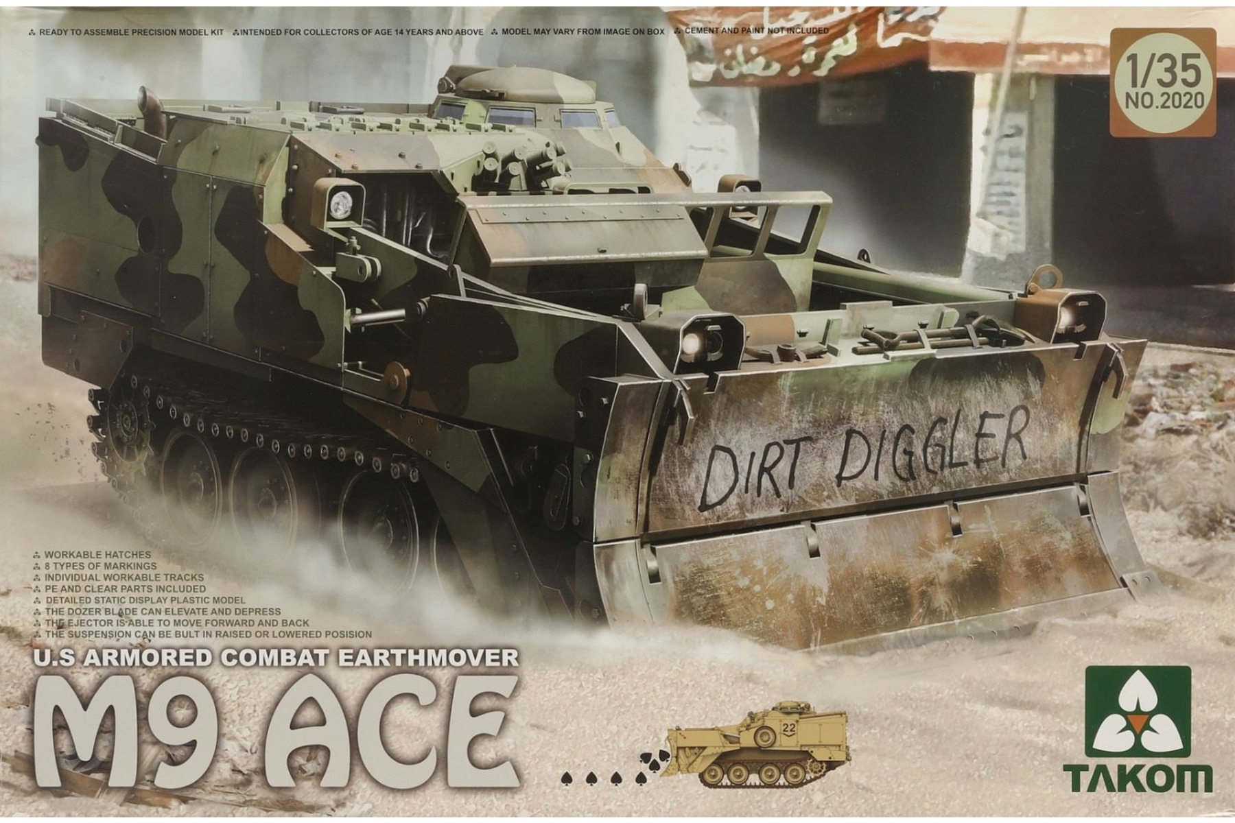 TAKOM2020 U.S Armored Combat Earthmover M9 ACE