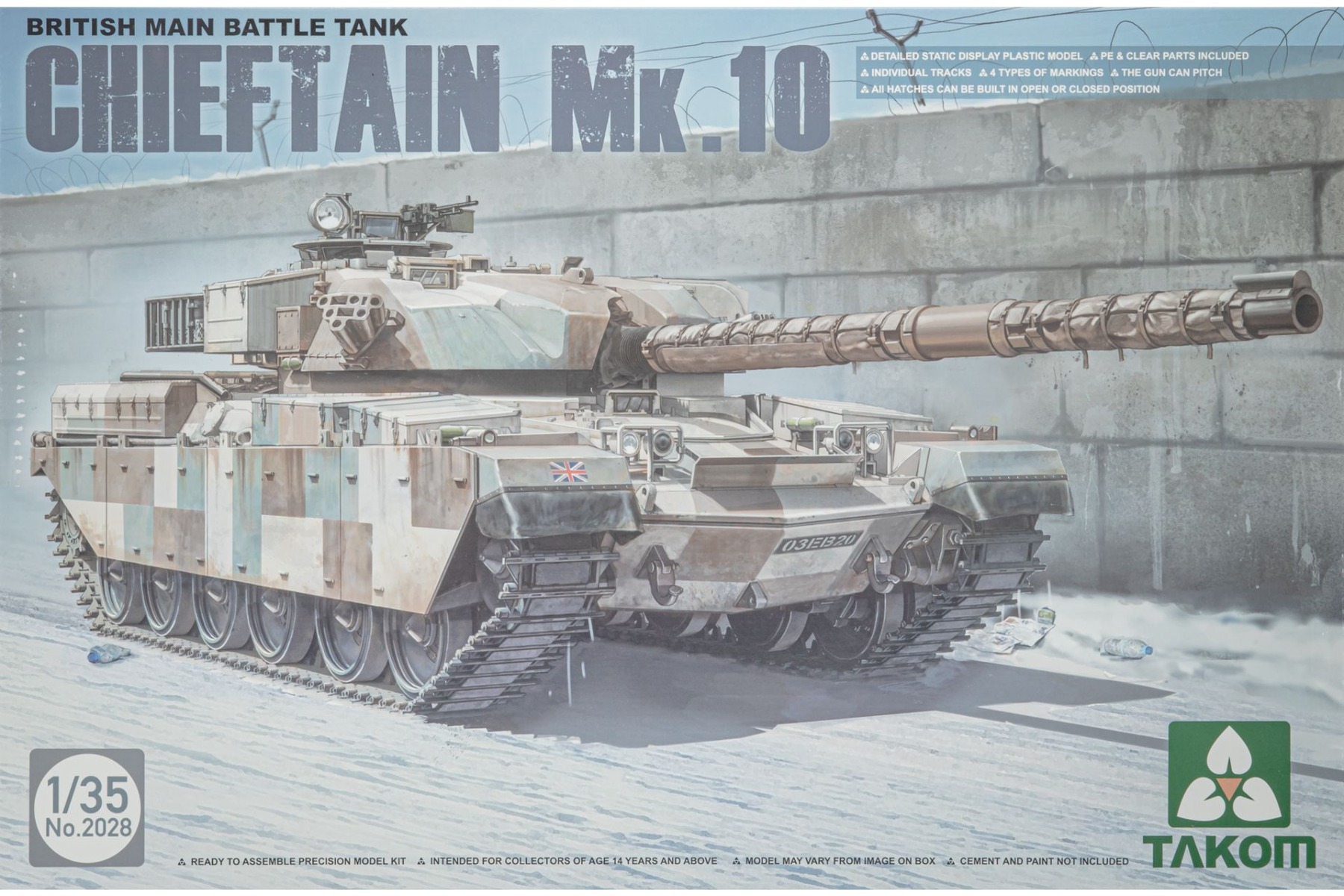 TAKOM2028 Chieftain Mk.10, British Main Battle Tank, model kit