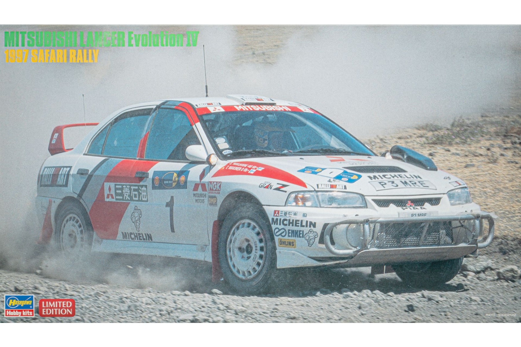 Hasegawa HG20395 Mitsubishi Lancer Evolution IV 1997, Safari Rally, Limited Edition, model kit
