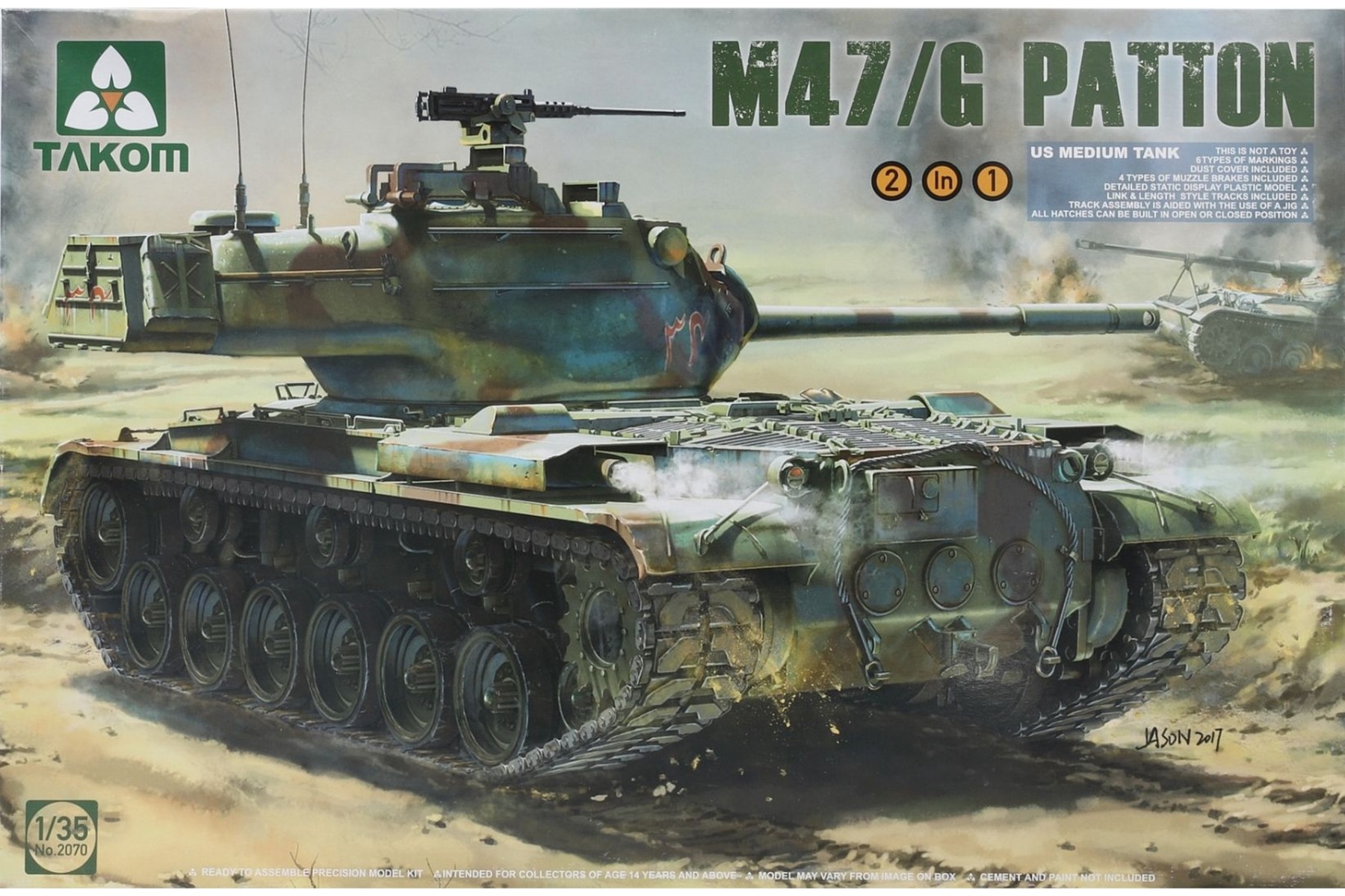 TAKOM2070 US Medium Tank M47/G 2 in 1