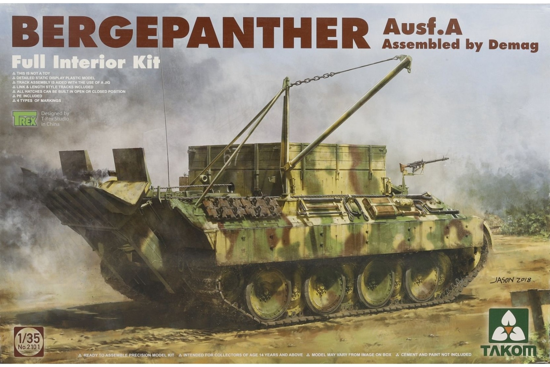 TAKOM2101 Bergepanther Ausf. A Assembled by Demag