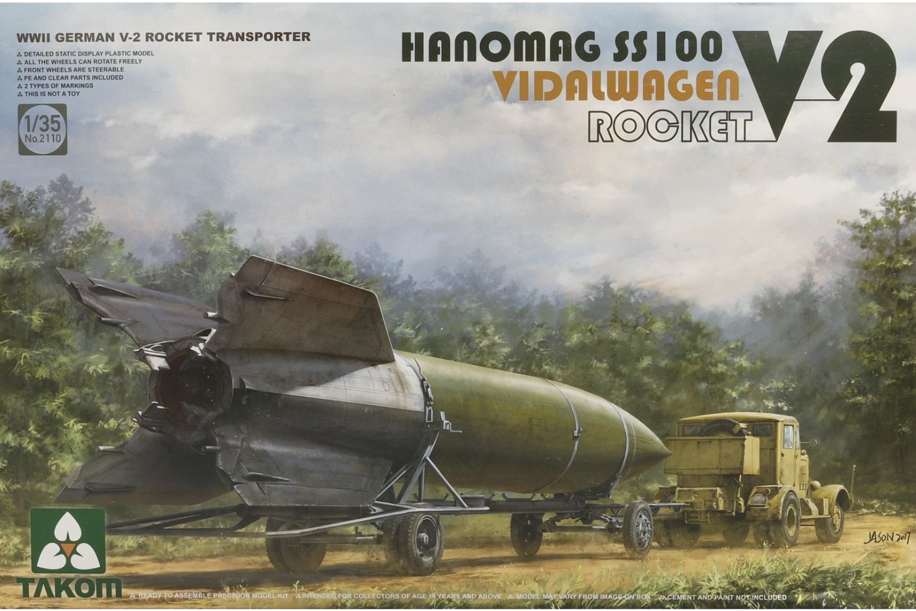 TAKOM2110 Hanomag SS100 Vidalwagen V-2 Rocket