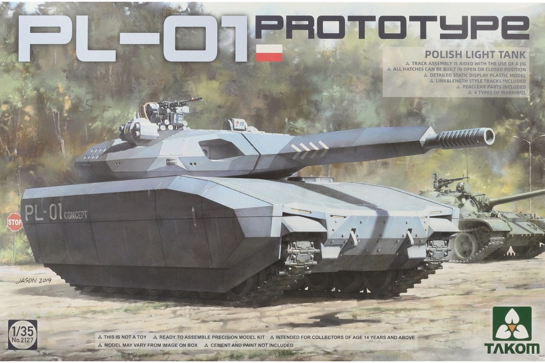 TAKOM2127 PL-01 Prototype Polish Light Tank