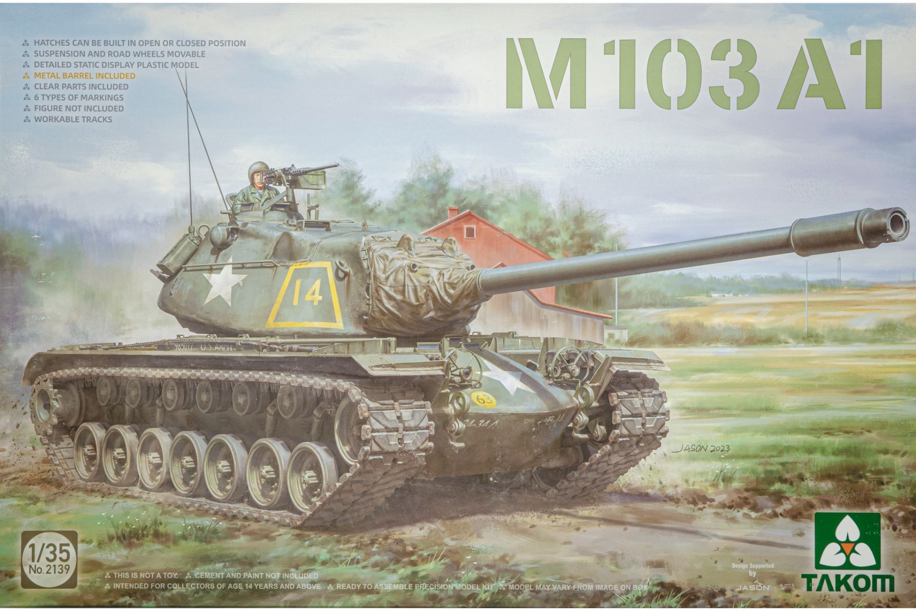 TAKOM2139 U.S. Heavy Tank M103 A1, model kit