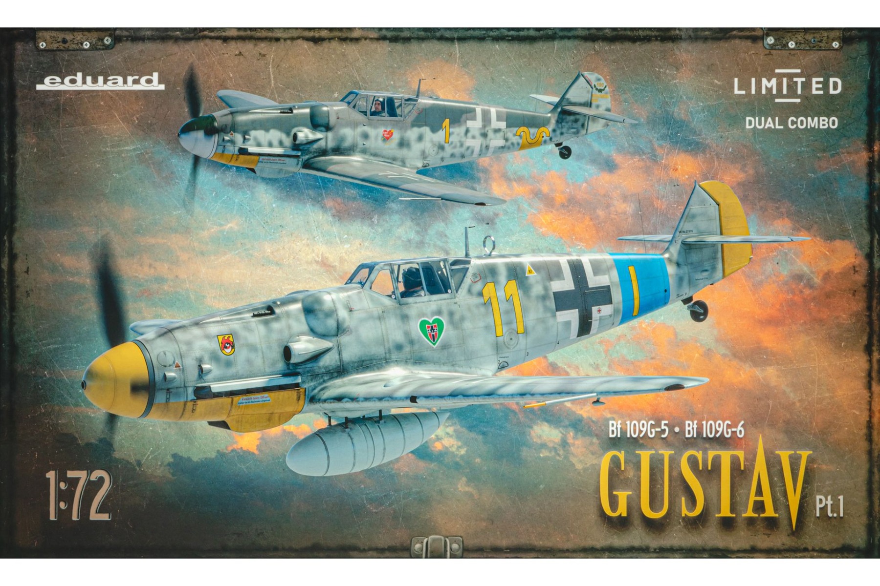 Eduard 2144 Gustav Pt. 1 Dual Combo (Bf 109 G-5 & G-6), Limited editio, model kit