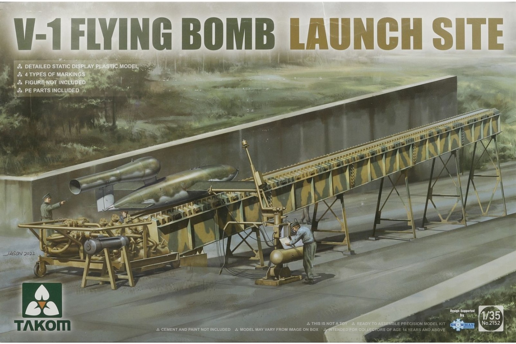 TAKOM2152 V-1 Flying Bomb Launch Site, model kit