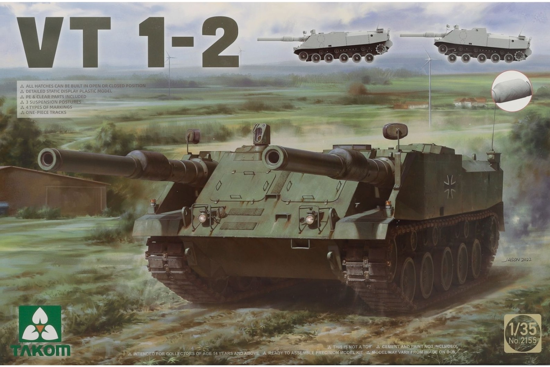 TAKOM2155 Versuchsträger VT 1-2, model kit