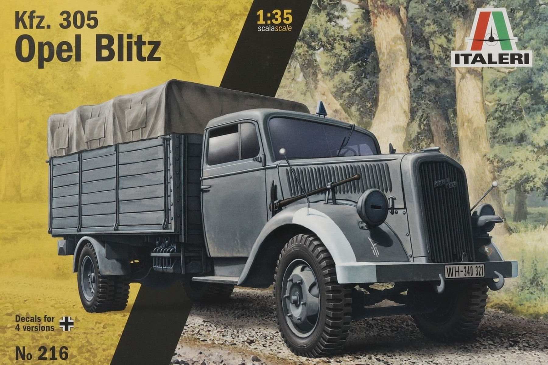 Italeri IT0216 Kfz. 305 Opel Blitz, model kit