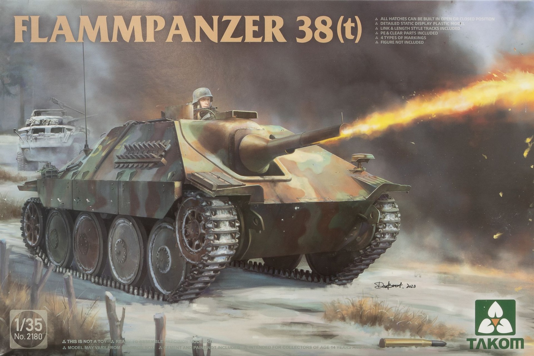 TAKOM2180 Flammpanzer 38(t), model kit