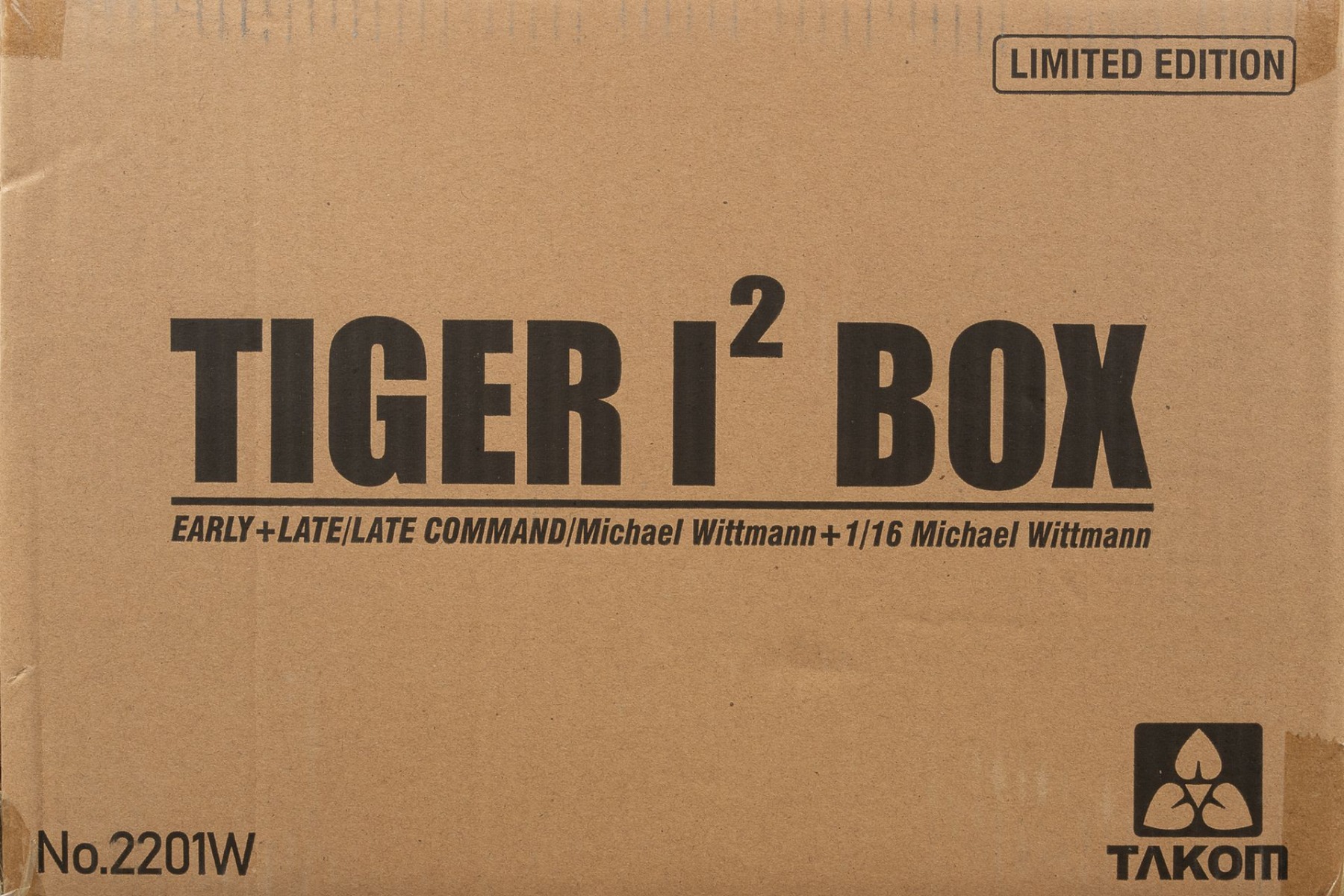 TAKOM2201W Tiger I² Box Early + Late/Late Command/Michael Wittmann (+ 1/16 Michael Wittmann figurine), model set