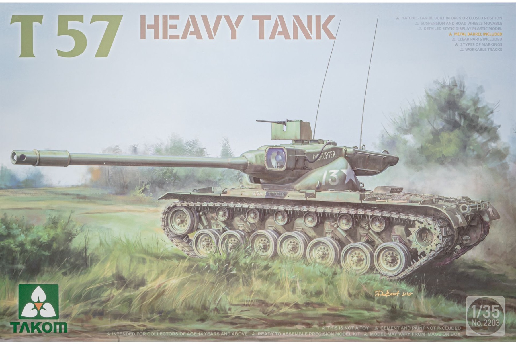TAKOM2203 T57 Heavy Tank, model kit