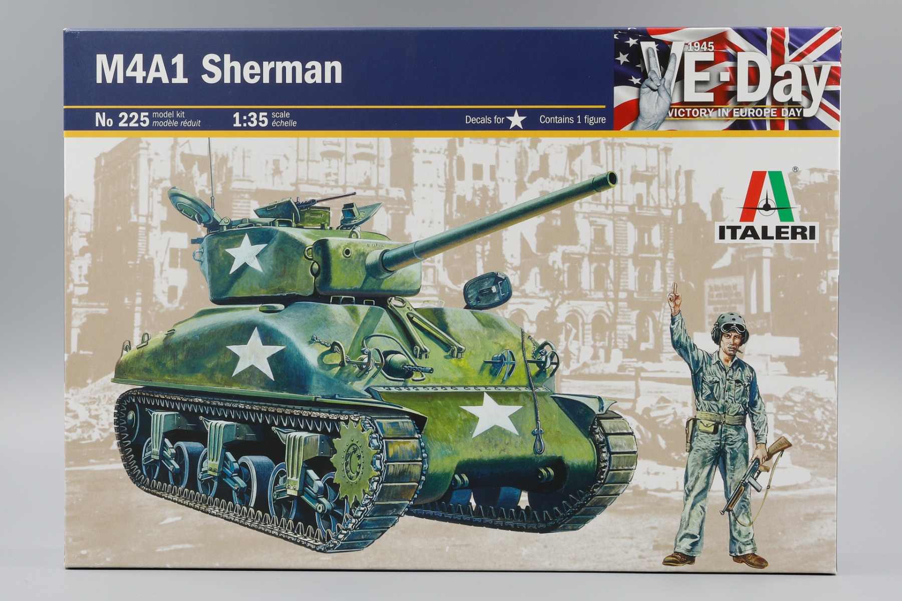 Italeri IT0225 Sherman M4A1 Allied Standard Tank