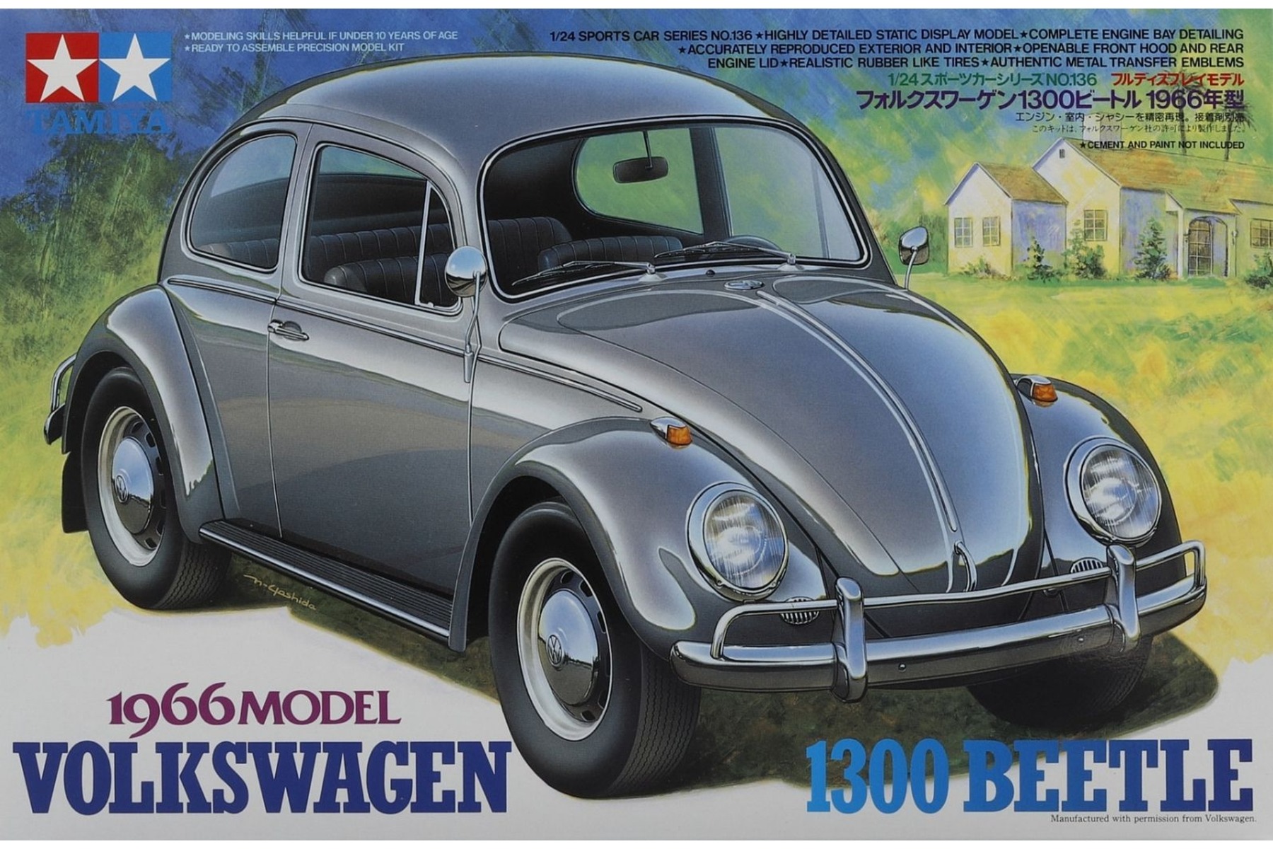 Tamiya TA24136 Volkswagen 1300 Beetle, 1966, model kit