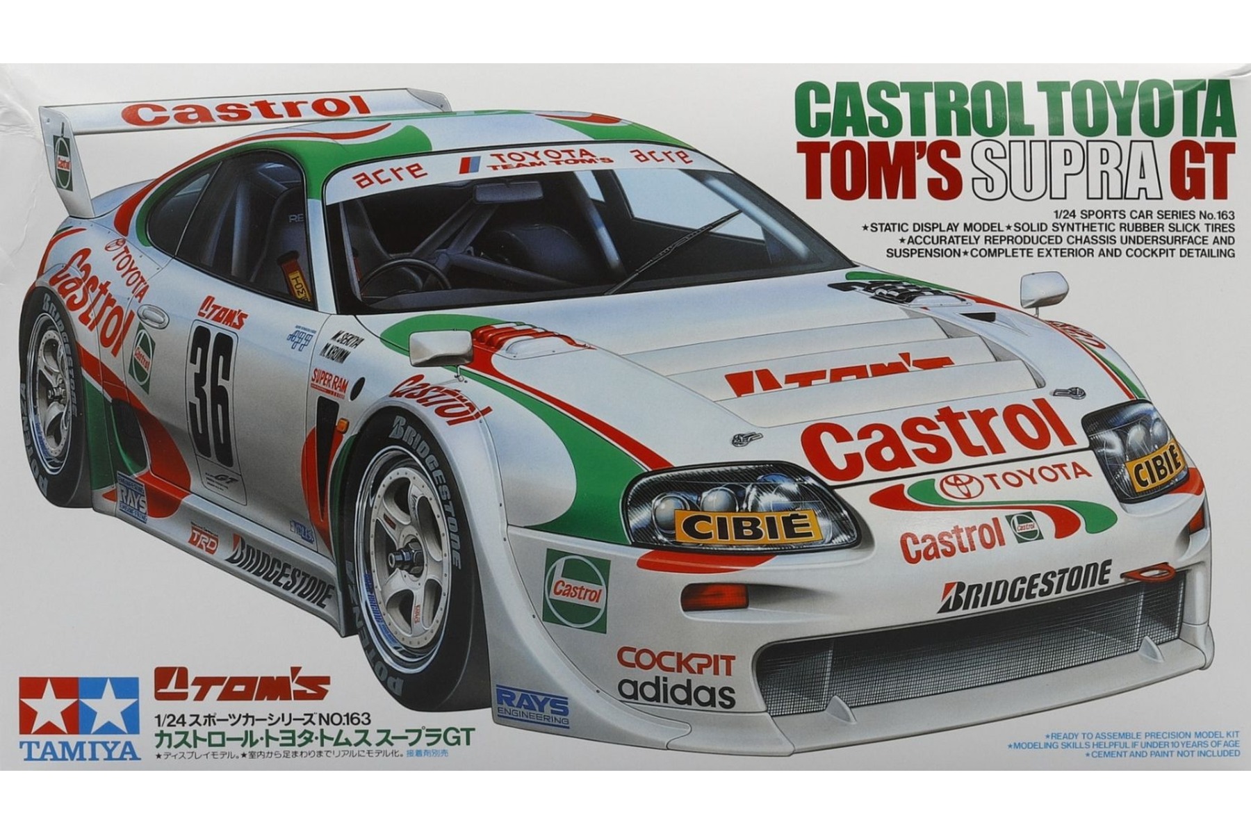 Tamiya TA24163 Castrol Toyota Tom's Supra GT, model kit