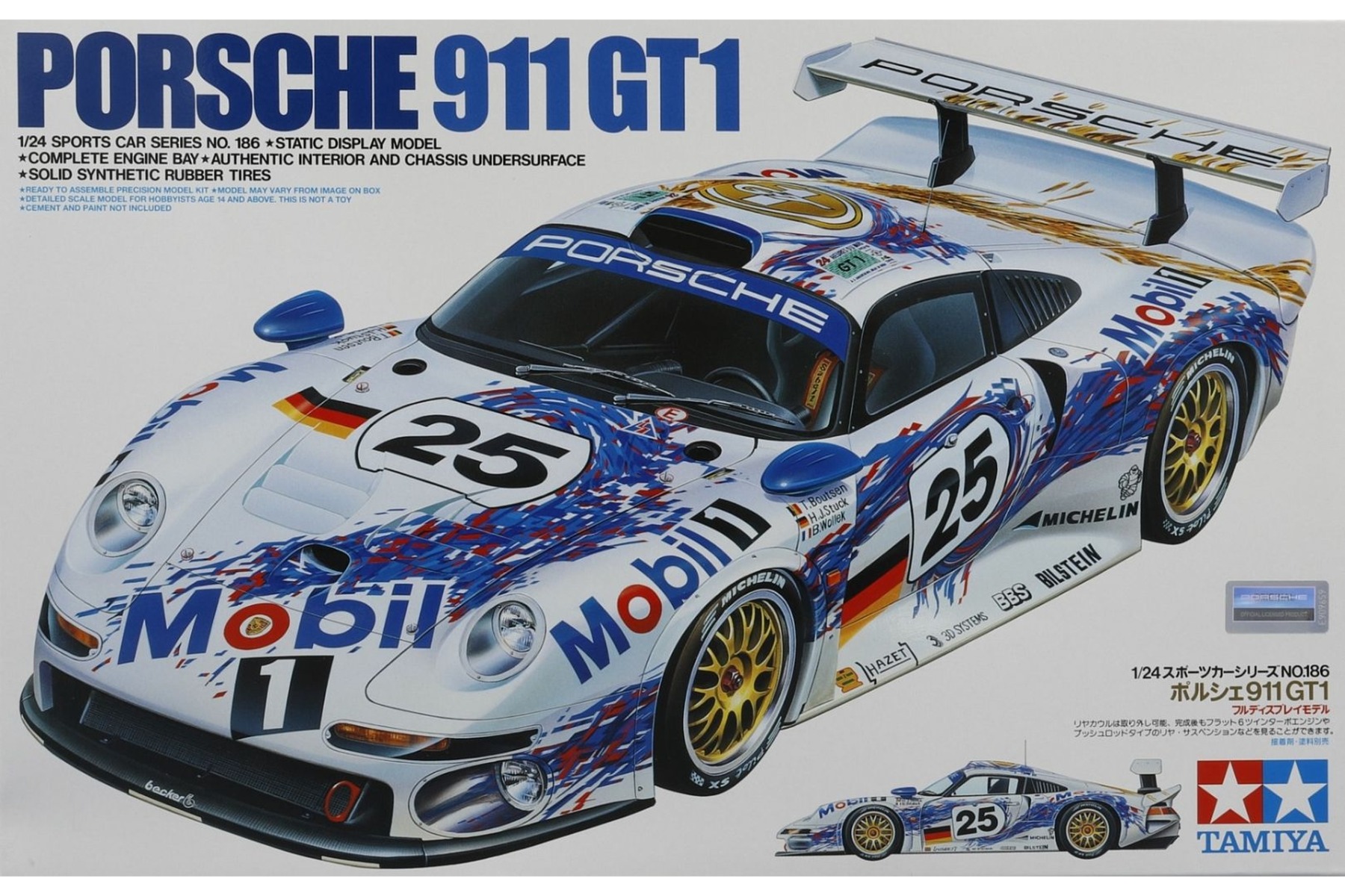 Tamiya TA24186 Porsche 911 GT1 #25 