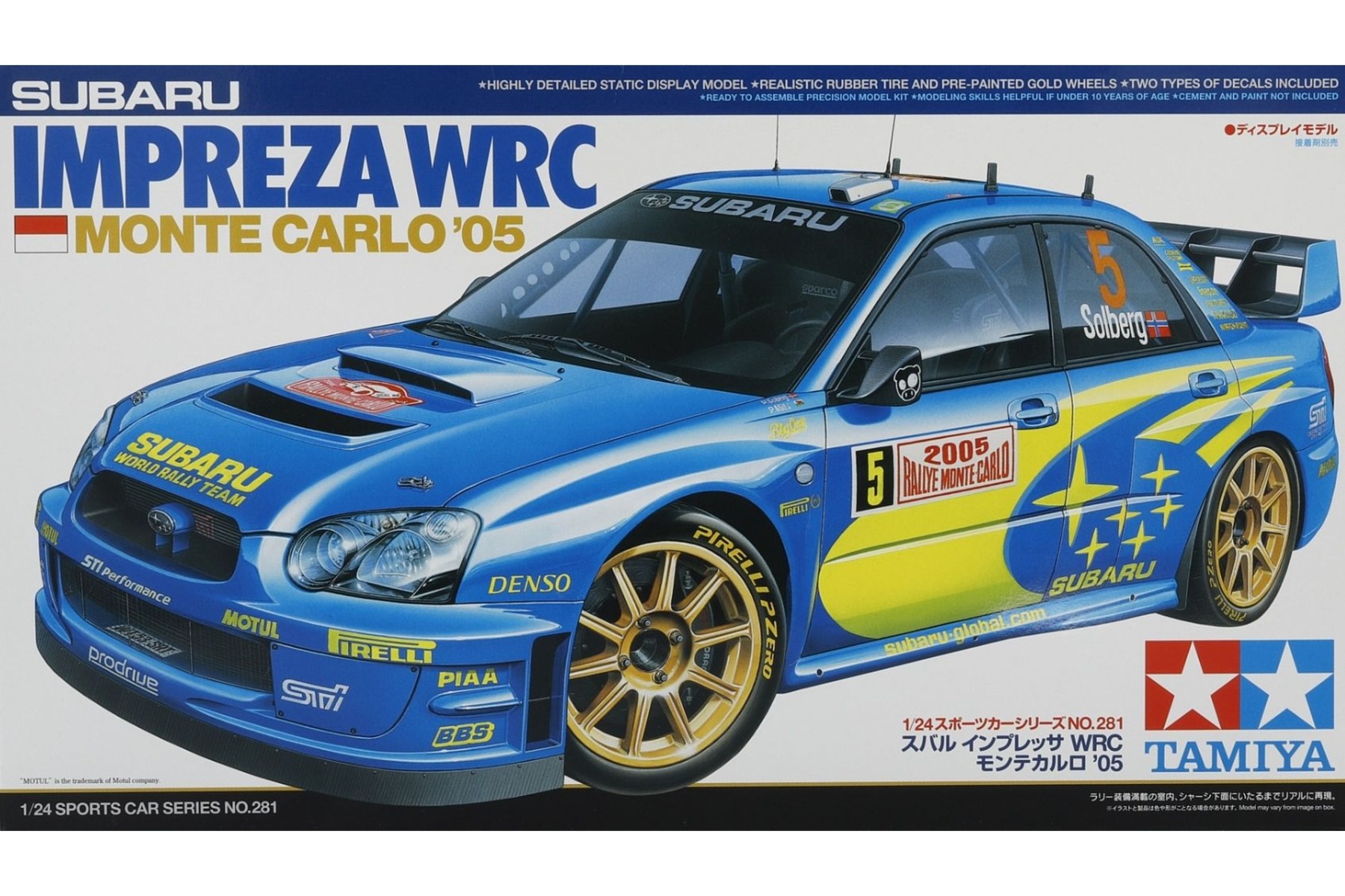 Tamiya TA24281 Subaru Impreza WRC Monte Carlo '05, model kit