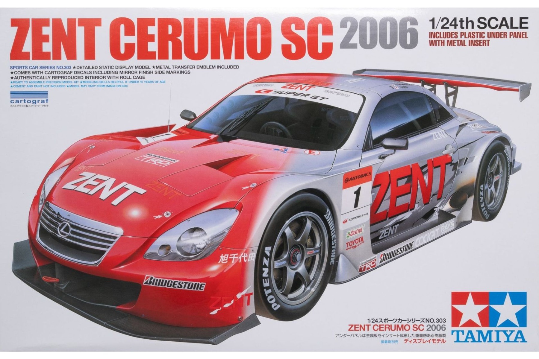Tamiya TA24303 Zent Cerumo SC 2006, model kit