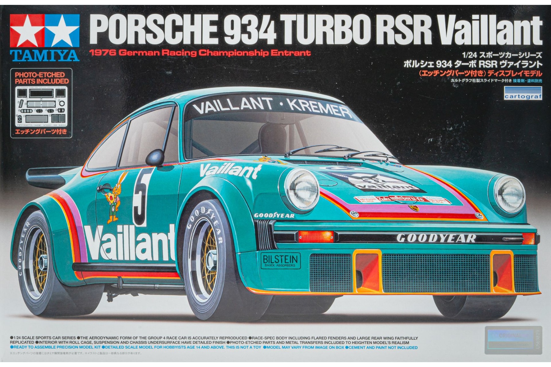 Tamiya TA24334 Porsche 934 TURBO RSR, Vaillant, model kit
