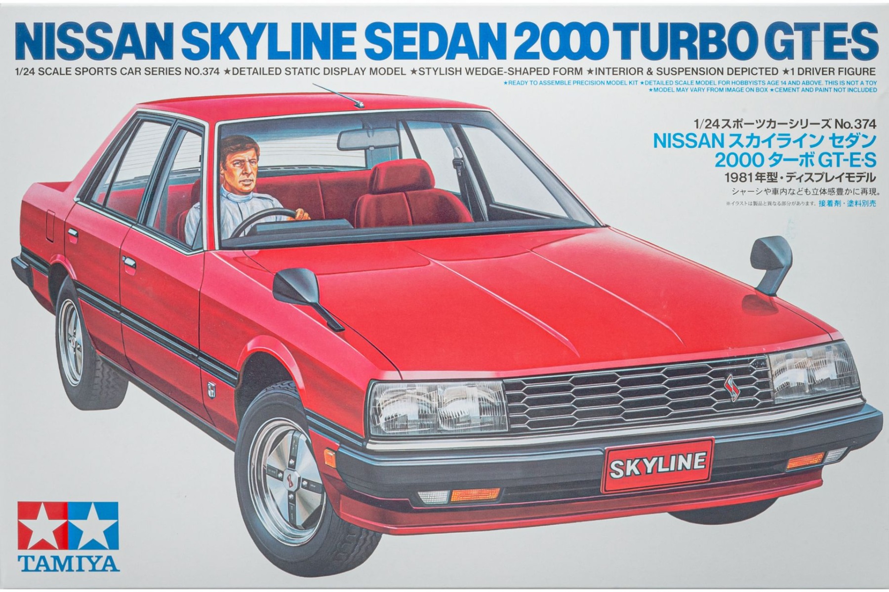 Tamiya TA24374 Nissan Skyline 2000 Turbo GT-E.S, model kit