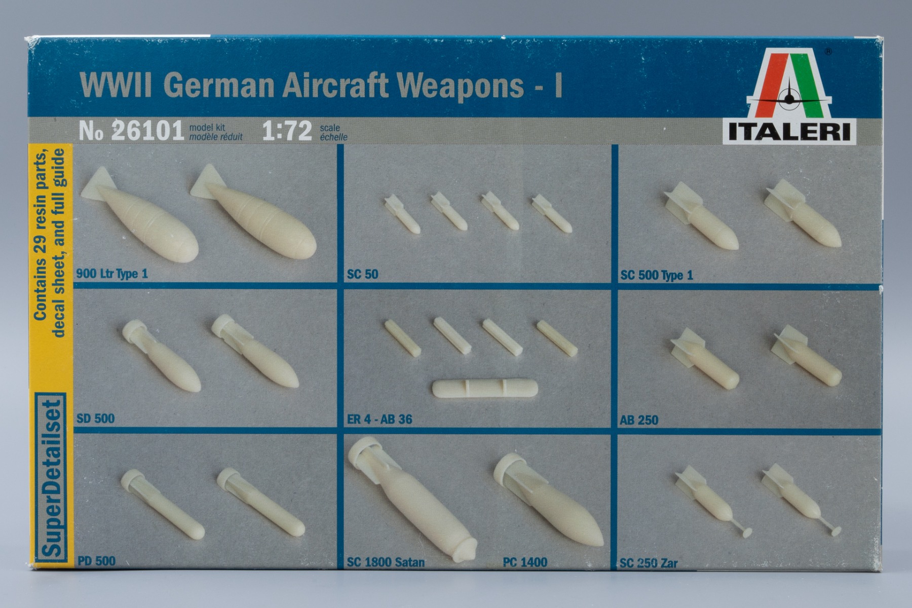 Italeri IT26101 WWII German Aircraft Weapons - I, accessories / model kit