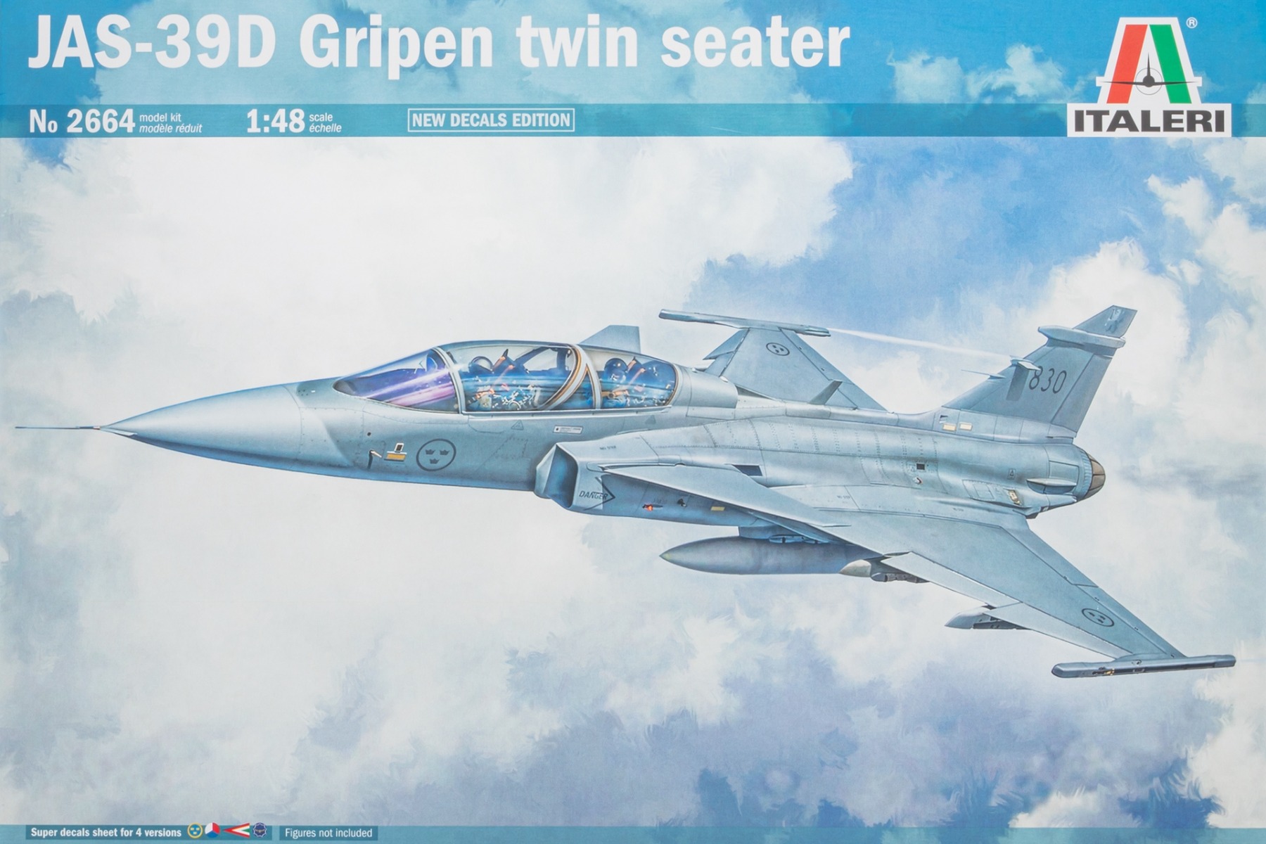 Italeri IT2664 JAS 39 Gripen, Twin Seater, model kit