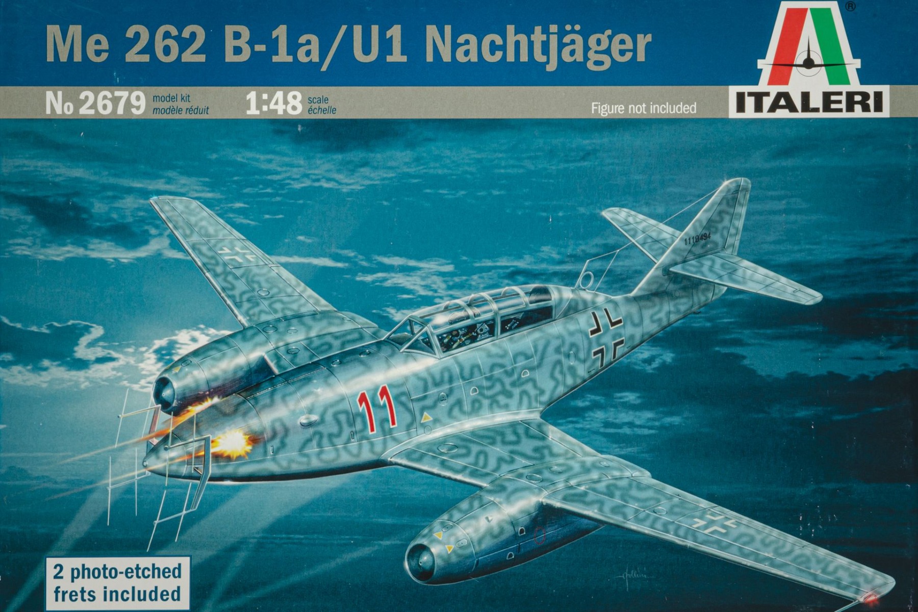 Italeri  IT2679 Messerschmitt Me 262 B-1A/U-1 Nachtjäger, model kit