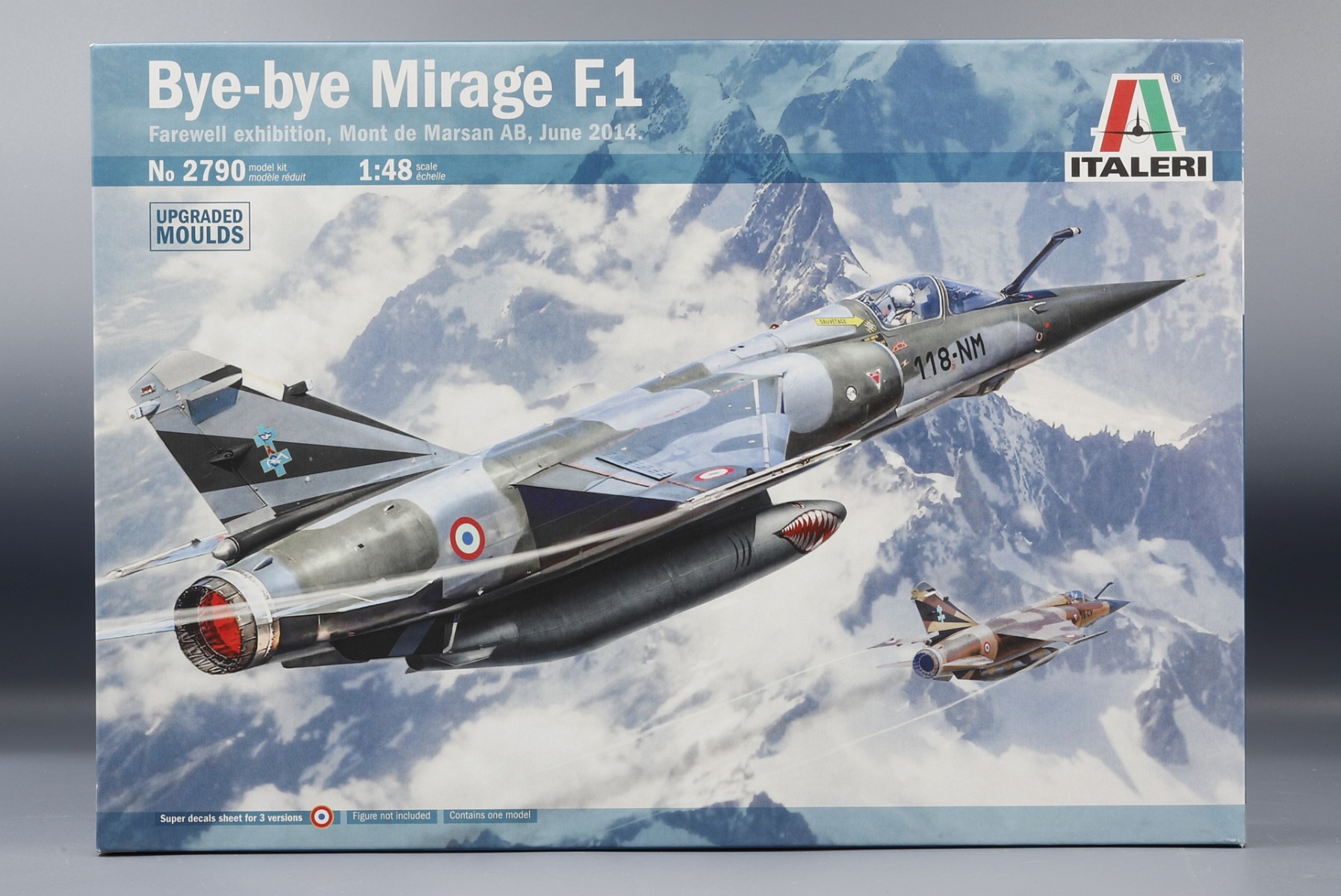 Italeri IT2790 Bye-bye Mirage F.1 Farewell exhibition, Mont de Marsan AB, June 2014, model kit