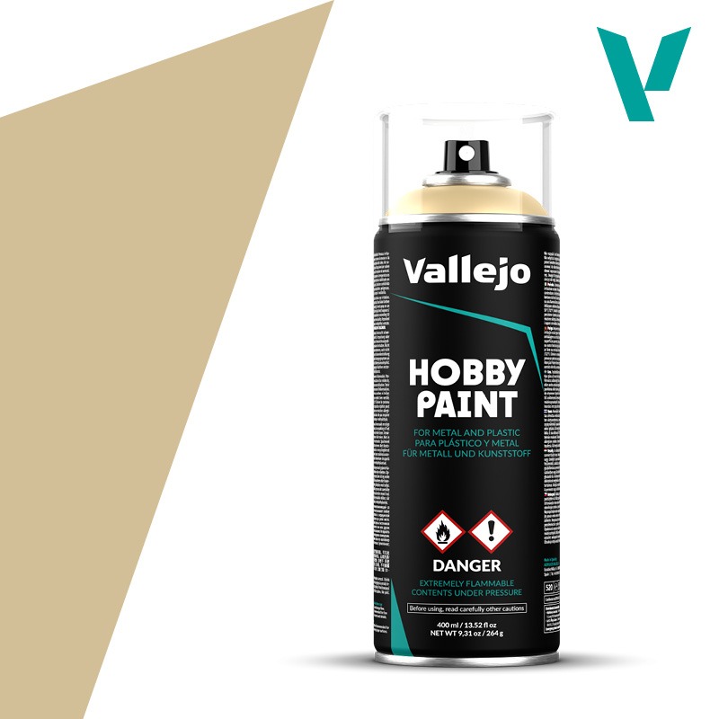 Bone White 400ml spray Vallejo Hobby Paint Primer 28013