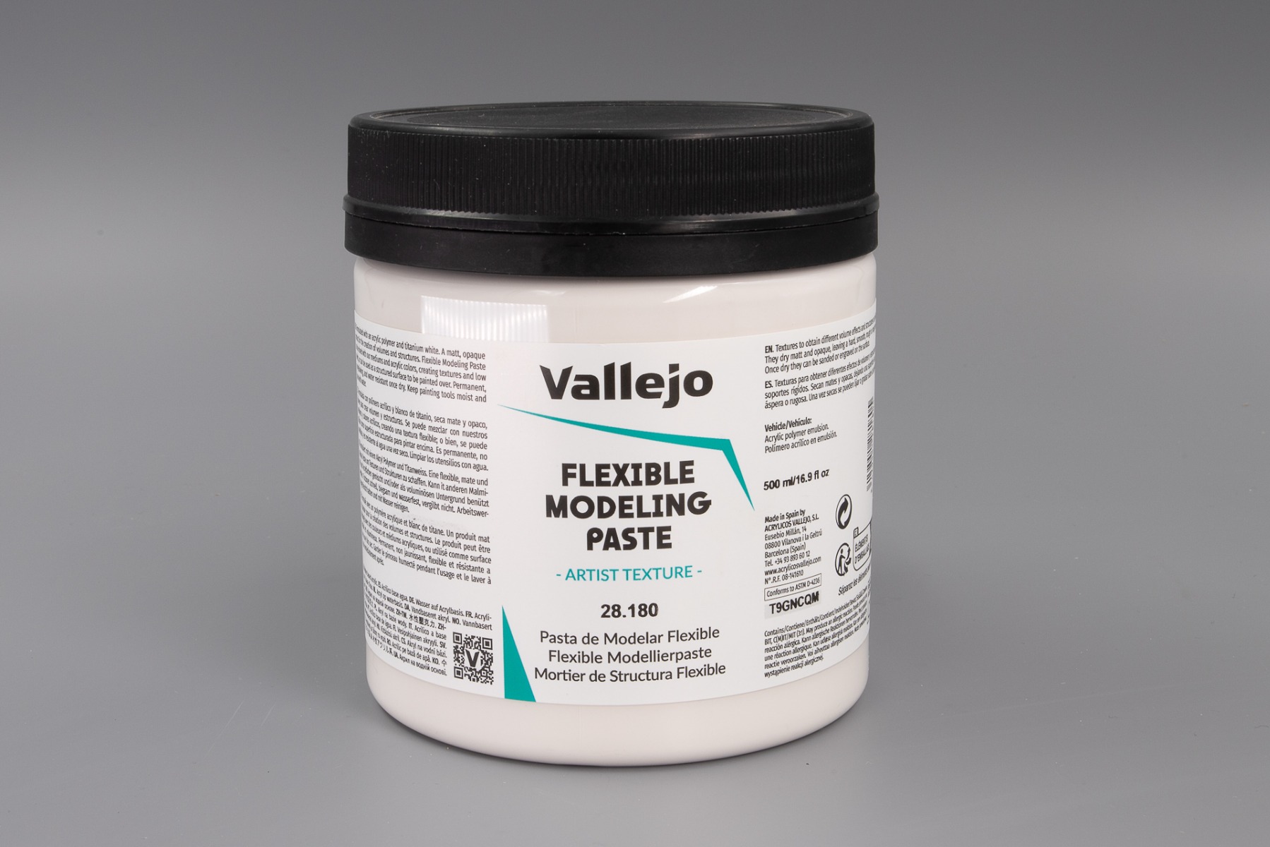 Vallejo 28180 Flexible Modelling Paste 500ml