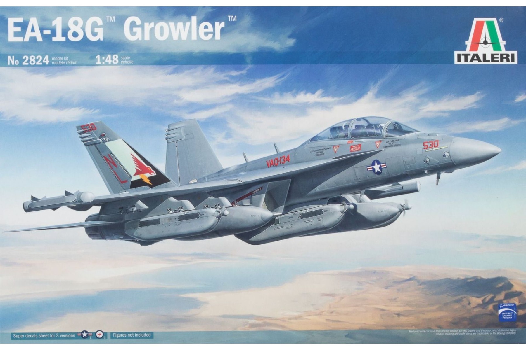 Italeri IT2824 Boeing EA-18G Growler US Navy & RAAF, model kit