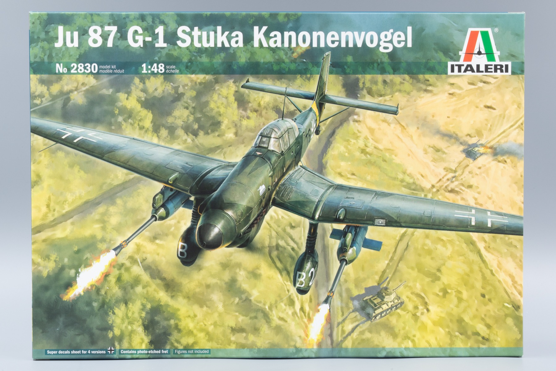 Italeri IT2830 Junkers Ju 87 G-1 Stuka Kanonenvogel, model kit