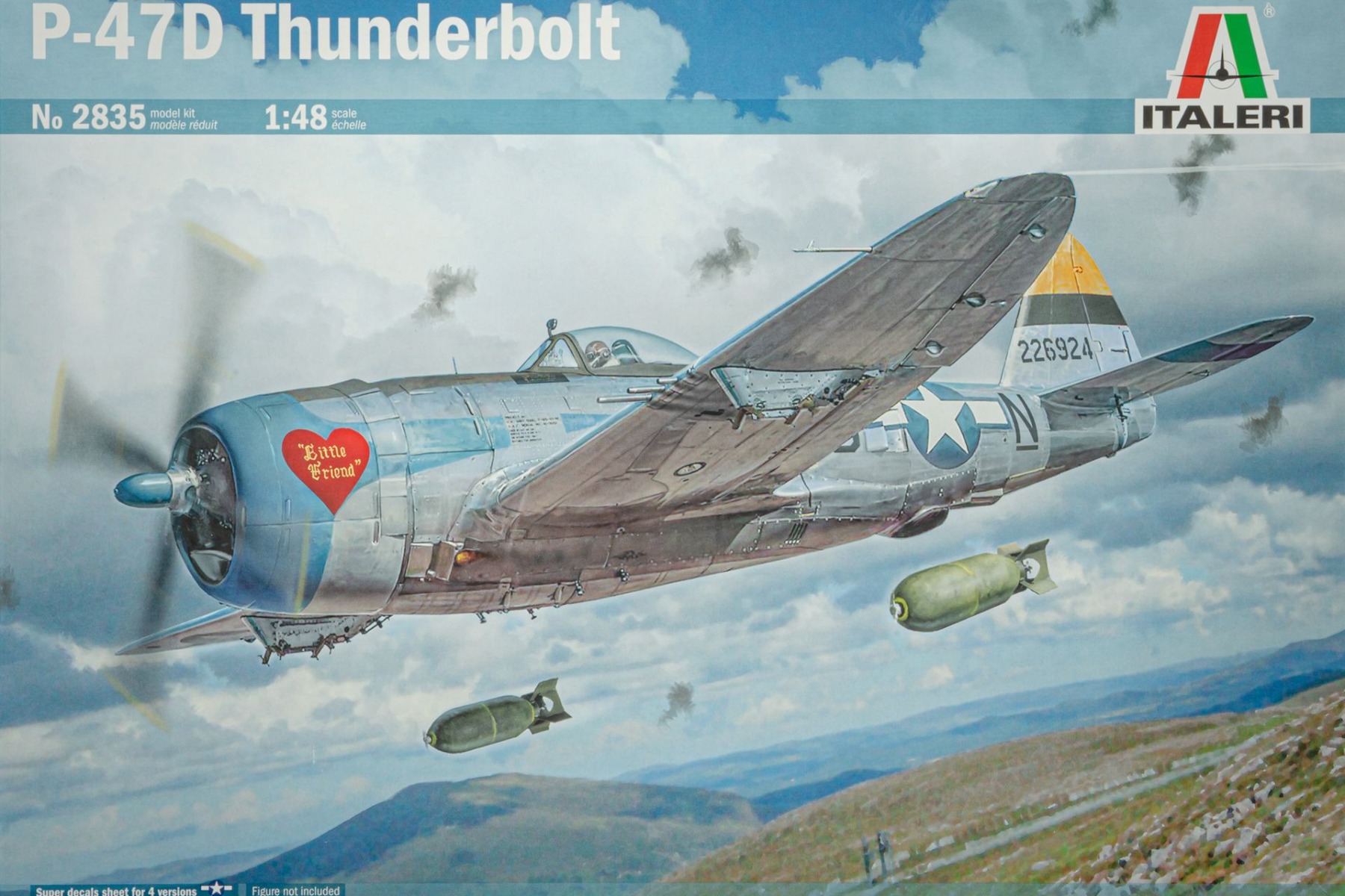 Italeri IT2835 American fighter-bomber P-47D Thunderbolt, model kit