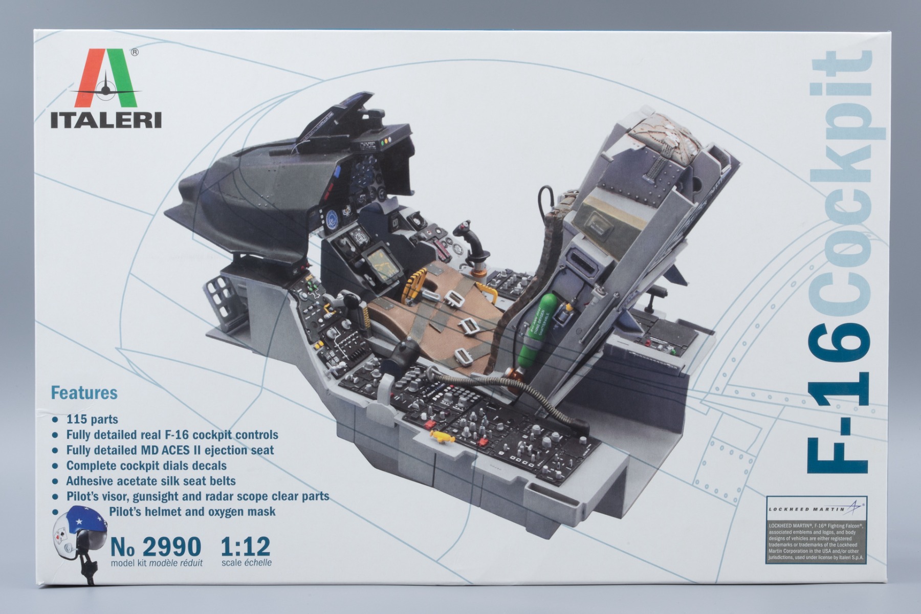 Italeri IT2990 F-16 Fighting Falcon Cockpit, model kit