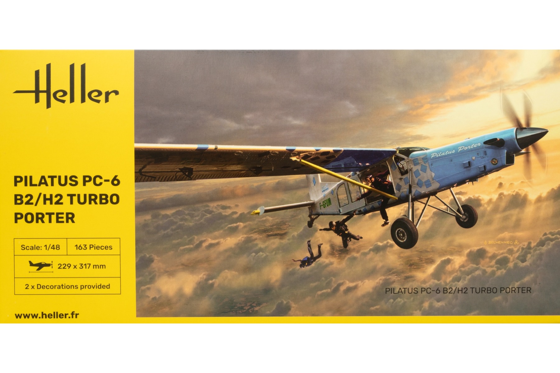 Heller HE30410 Pilatus PC-6 B2/H2 Turbo Porter, model kit