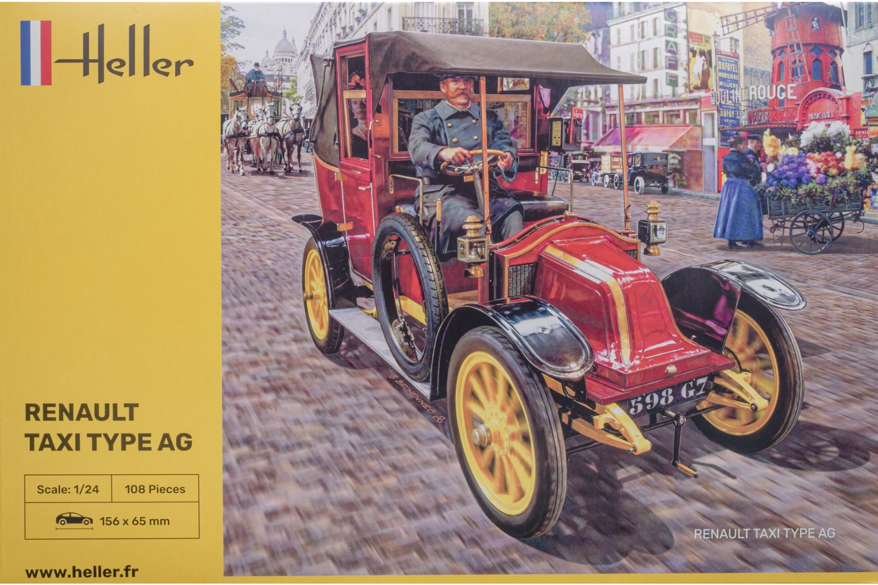 Heller HE30705 Renault Taxi Type AG, model kit
