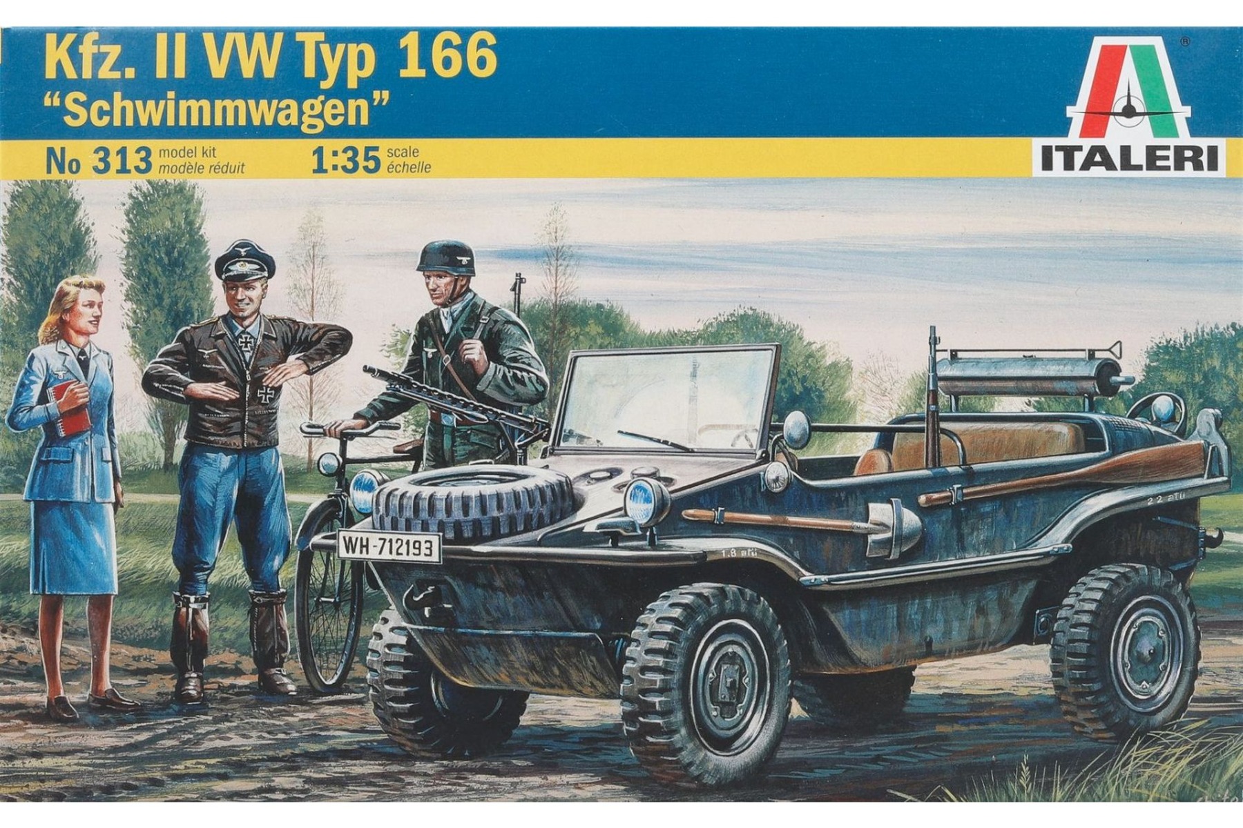 Italeri IT0313 Kfz.2 VW Typ 166 Schwimmwagen
