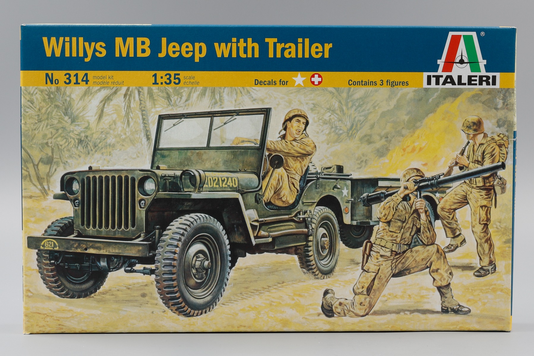 Italeri IT0314 Willys MB Jeep with Trailer