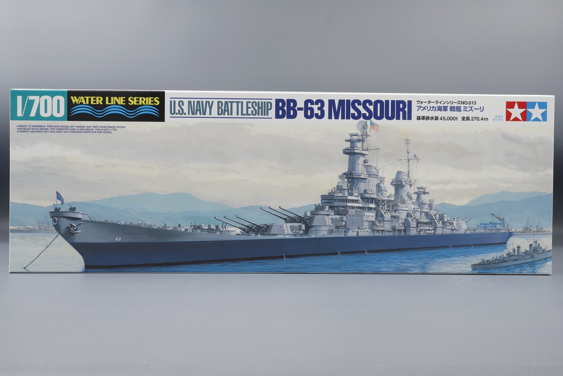 Tamiya TA31613 U.S. Navy Battleship BB-63 Missouri Waterline Series, model kit