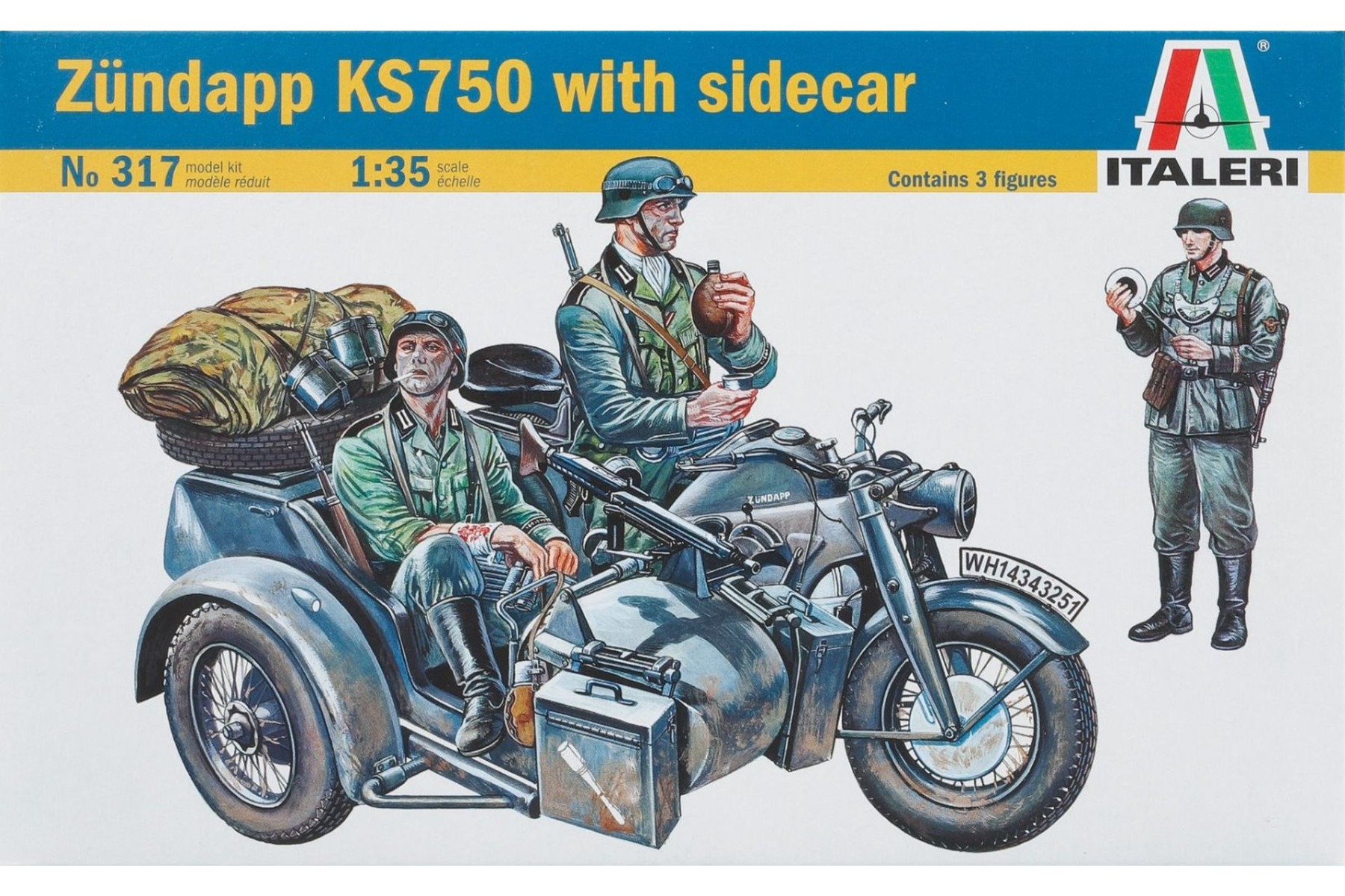 Italeri IT0317 Zündapp KS750 with sidecar