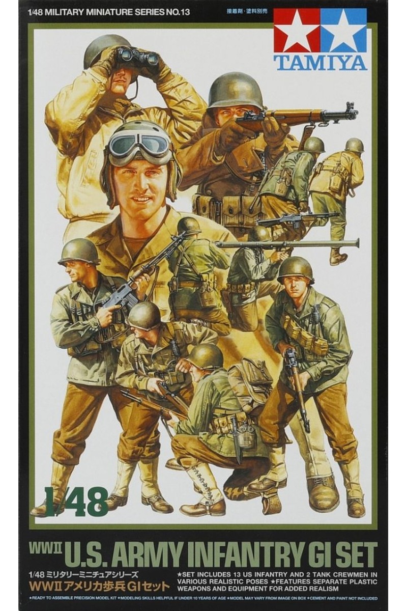 Tamiya TA32513 WWII U.S. Army Infantry GI Set