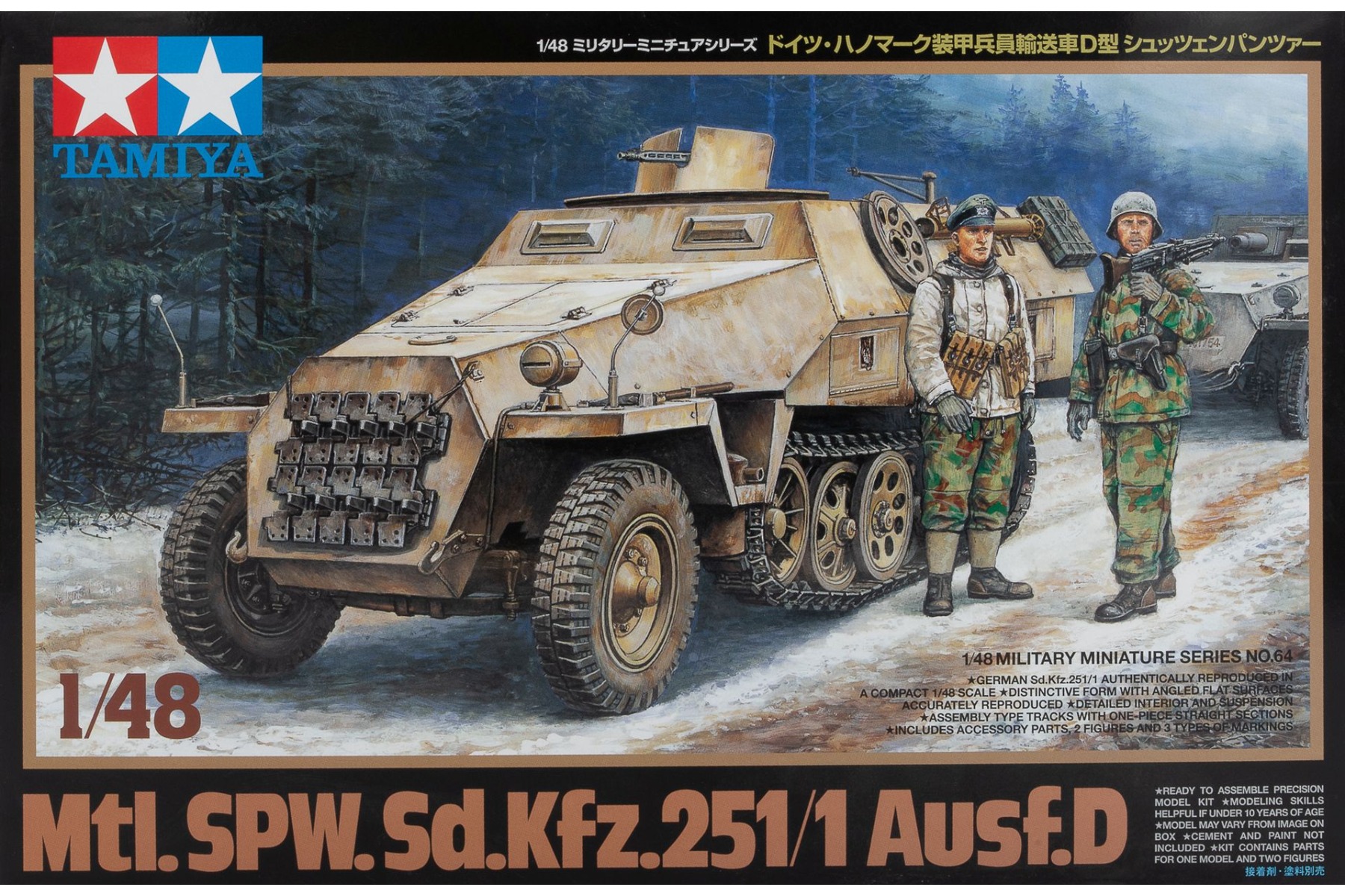 Tamiya TA32564 Mtl.SPW.Sd.kfz 251/1 Ausf.D, model kit