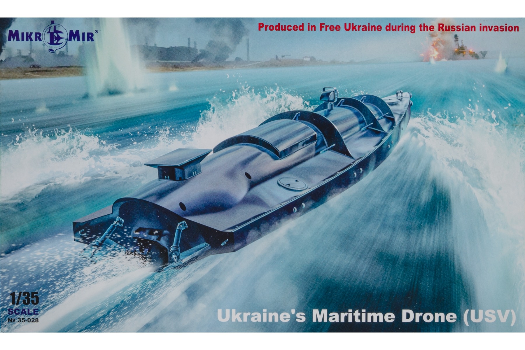 MikroMir AMP MM35-028 USV Ukraine's Maritime Drone, model kit