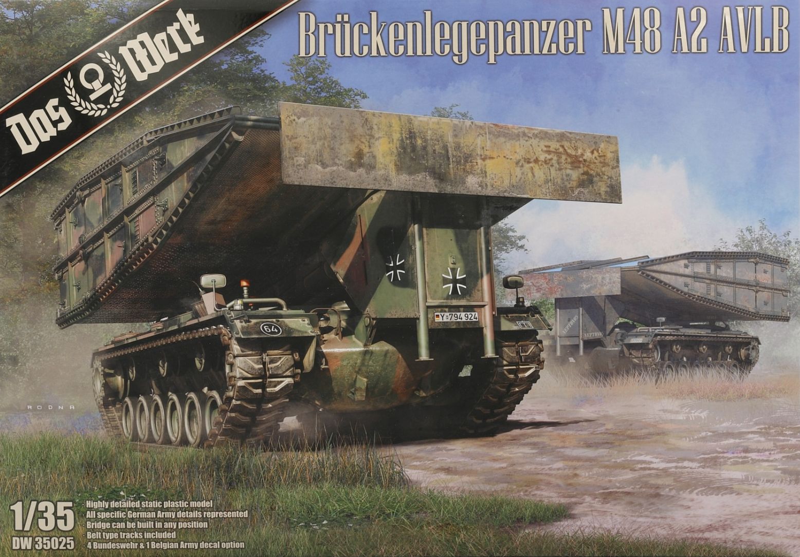 Das Werk DW35025 Brückenlegepanzer M48A2 AVLB