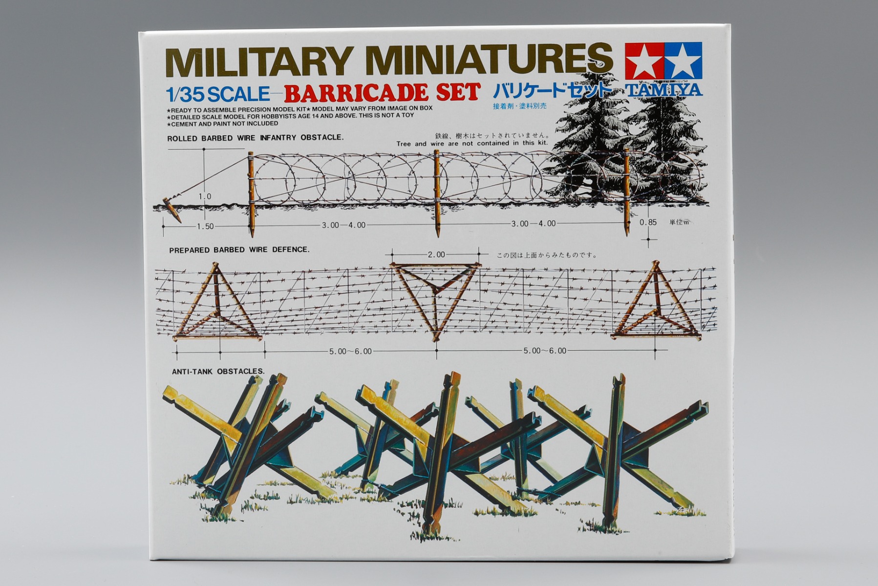 Tamiya TA35027 Barricade Set (Barbwire infantry obstacle | Anti-tank obstacles)
