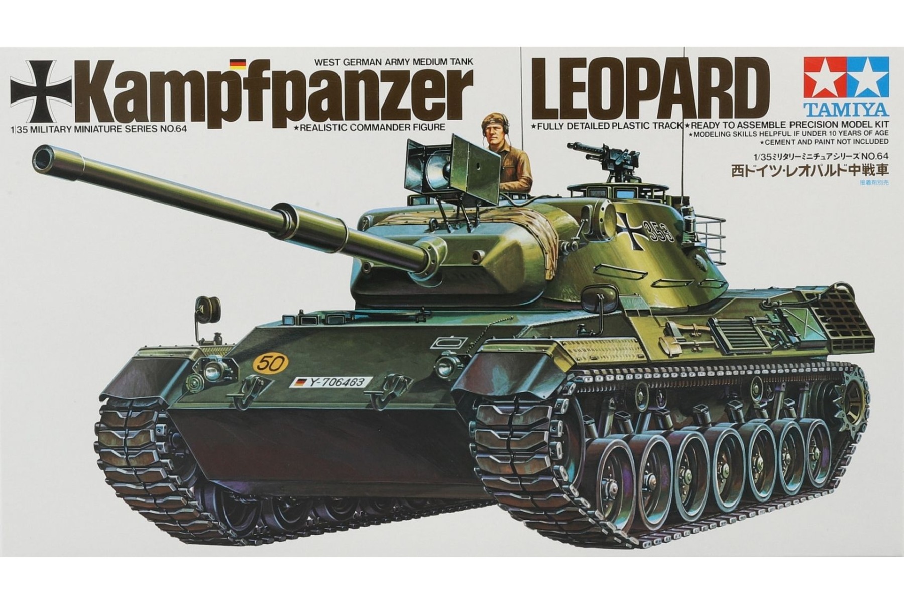 Tamiya TA35064 Kampfpanzer LEOPARD WEST GERMAN ARMY MEDIUM TANK