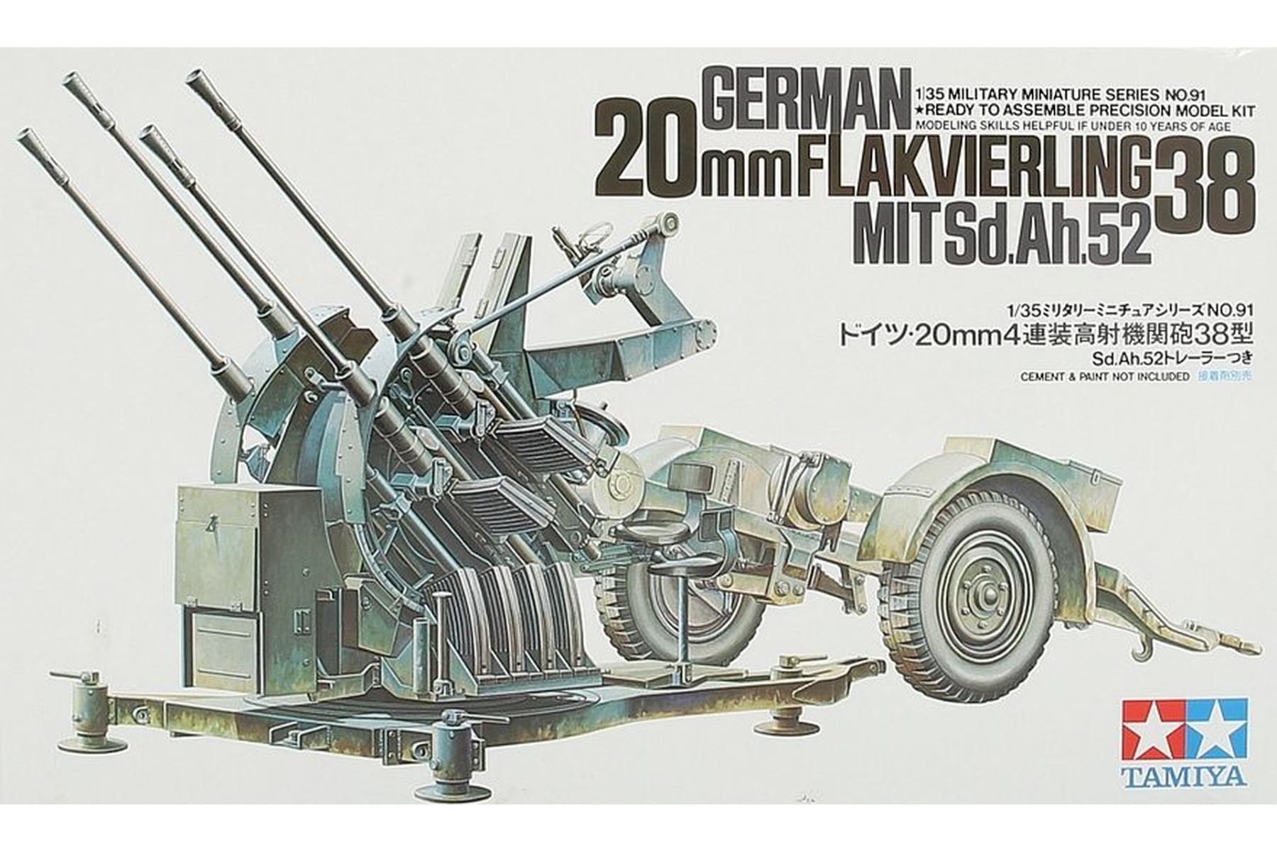 Tamiya TA35091 20mm Flakvierling 38