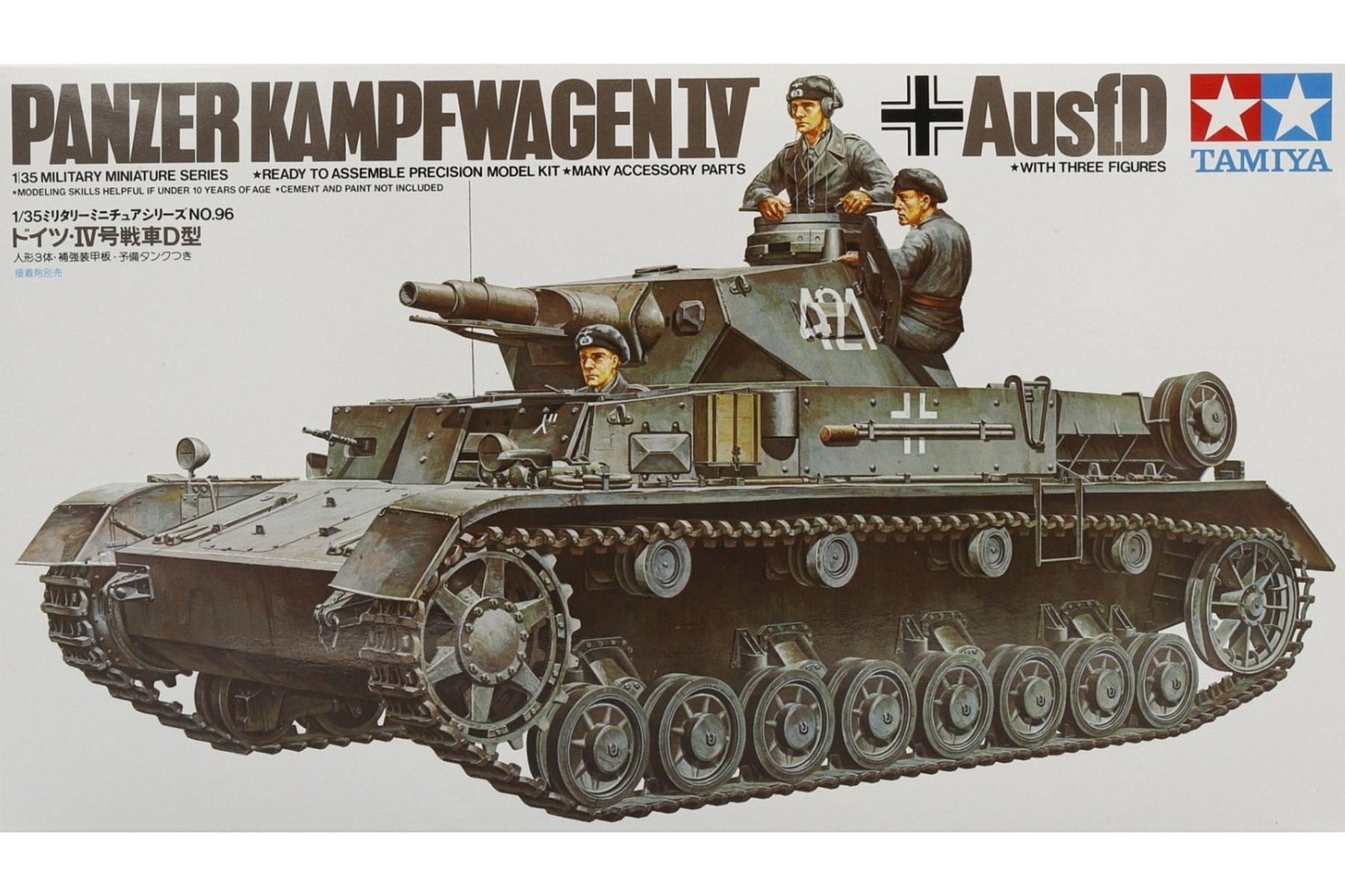 Tamiya TA35096 Panzerkampfwagen IV Ausf. D with Three Figures